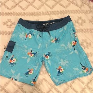 Billabong Floral Swim Shorts, men’s size 34